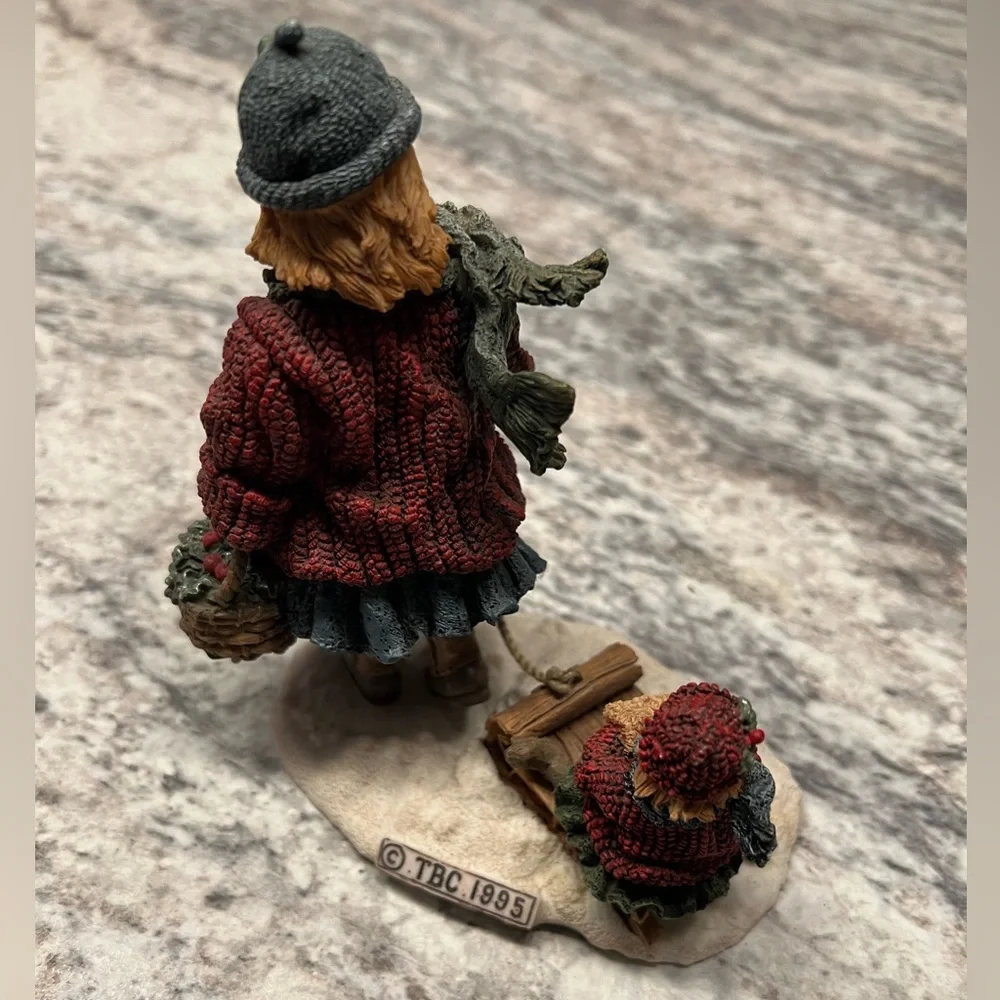 Boyds Vintage Yesterdays Child 1996 Courtney & Phoebe Sleigh Ride
